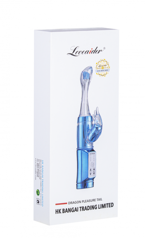 Ротатор с клиторальным стимулятором "Dragon Pleasure Tail" 